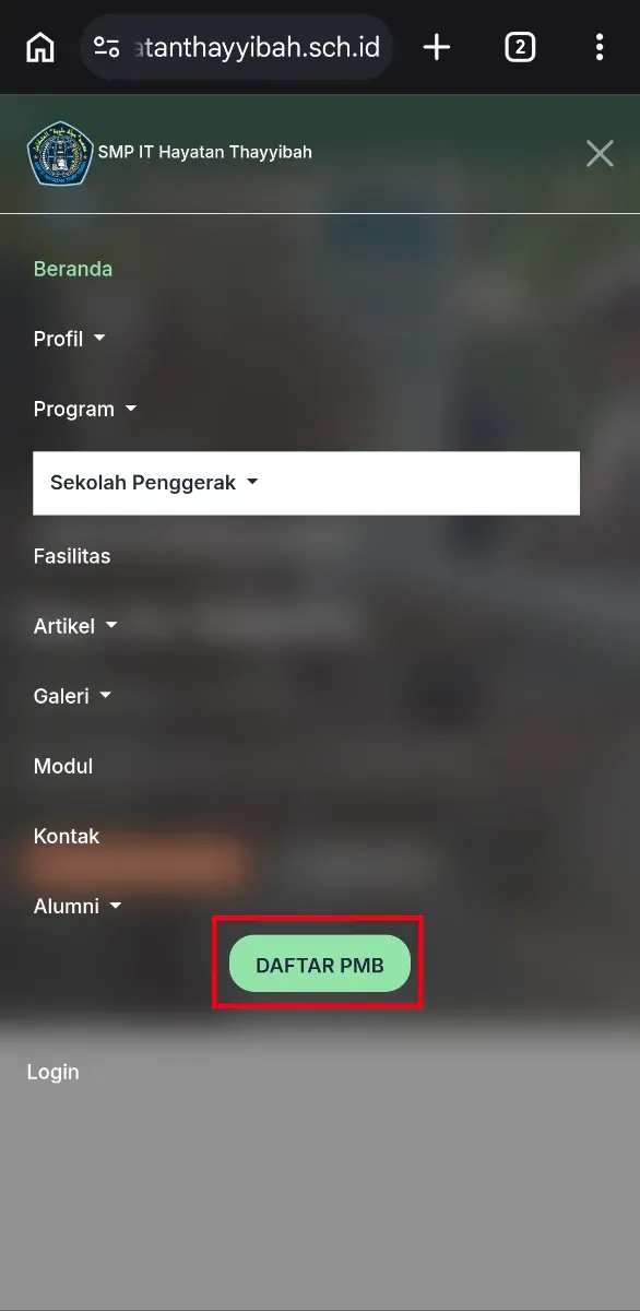 Membuat Akun PMB cara 1