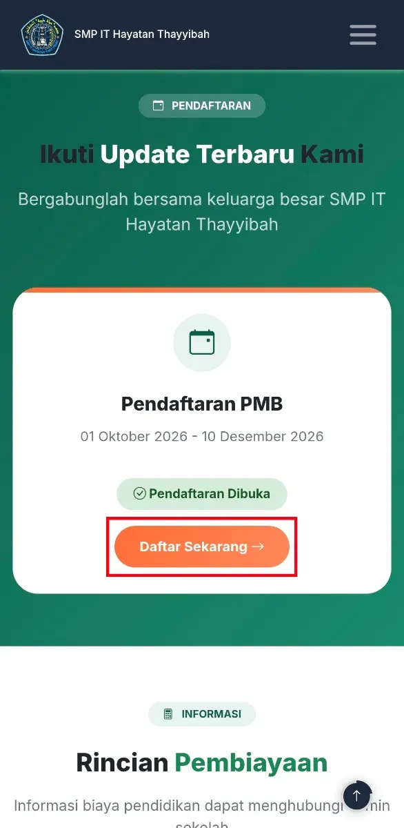 Membuat Akun PMB cara 2