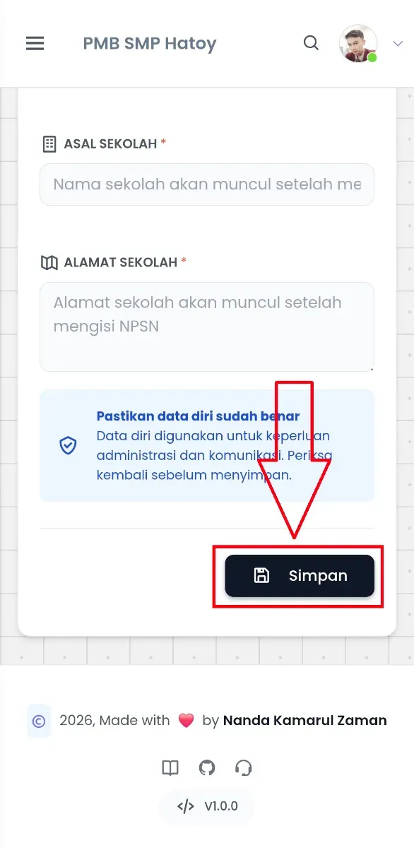 Simpan Data
